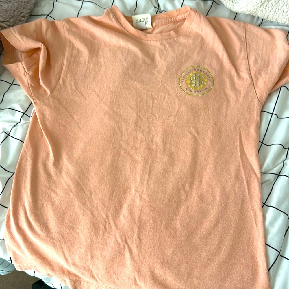 Simply southern shirt (Jesus take the wheel) size:medium  color is peach
